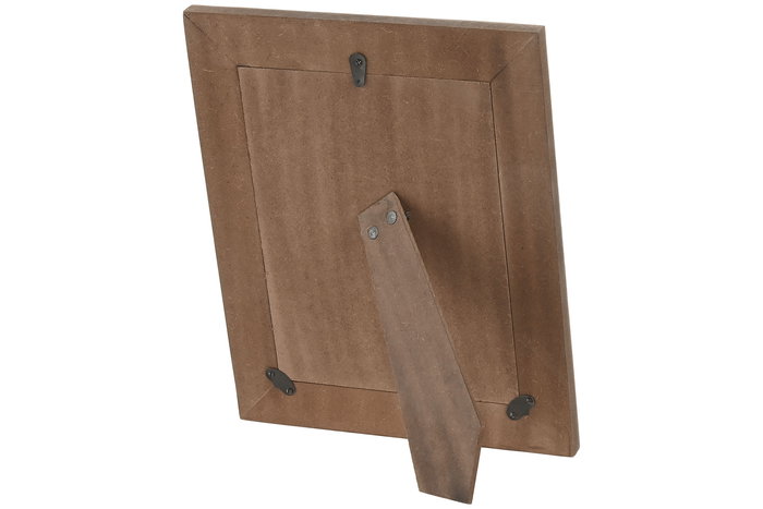 DKD Home Decor Marco de Foto 15x20 Natural Blanco Mango Resina 1.8 x 26 x 21 cm (4 Unidades)