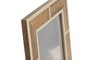 DKD Home Decor Marco de Foto 15x20 Natural Blanco Mango Resina 1.8 x 26 x 21 cm (4 Unidades)