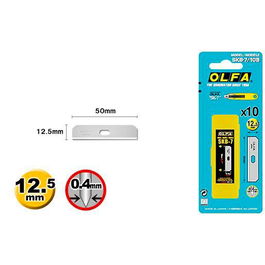 Olfa Cuchillas Fracturables para Cutter de 12,5 mm de Acero de Calidad Superior