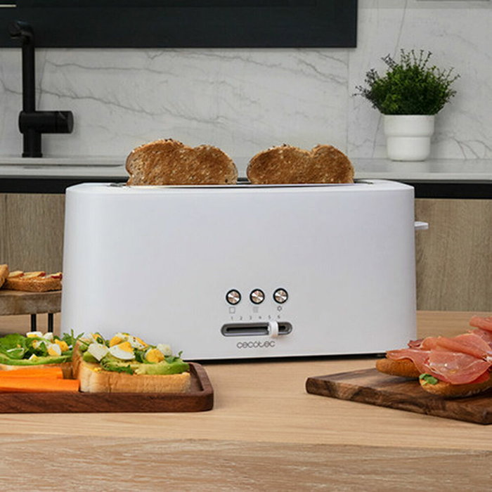 CECOTEC Tostadora Toast&Taste 10000 Blanco