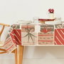 Mantel resinado antimanchas Belum Christmas Present Blanco Rojo Verde 100 x 150 cm