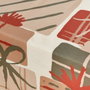 Mantel resinado antimanchas Belum Christmas Present Blanco Rojo Verde 100 x 150 cm