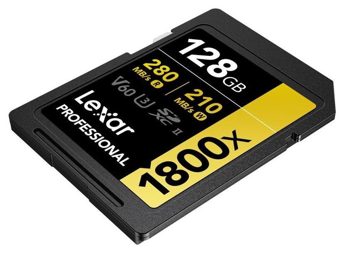 Lexar Professional 1800x 128 GB SDXC UHS-II, Pack de 2 Lexar Professional 1800x 128 GB SDXC UHS-II, Pack de 2