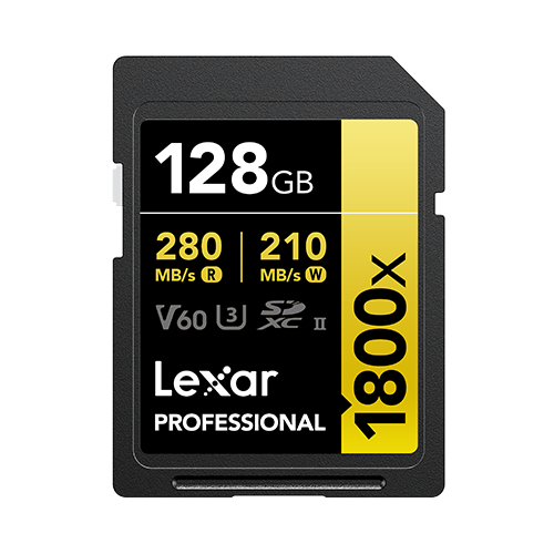 Lexar Professional 1800x 128 GB SDXC UHS-II, Pack de 2 Lexar Professional 1800x 128 GB SDXC UHS-II, Pack de 2