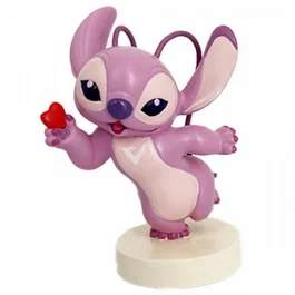 Enesco Figura Decorativa Disney Lilo & Stitch Angel con Corazón - Coleccionable de Resina Pintado a Mano