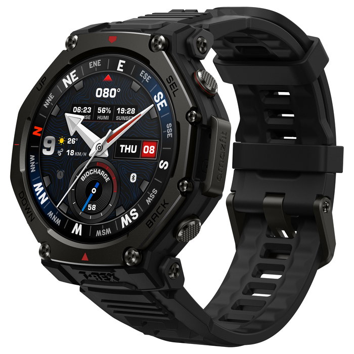 AMAZFIT T-Rex 3 Pro Smartwatch Reloj Inteligente Negro 3.81 cm (1.5") AMOLED Tactical Black GPS WiFi 10 ATM 700 mAh 27 días
