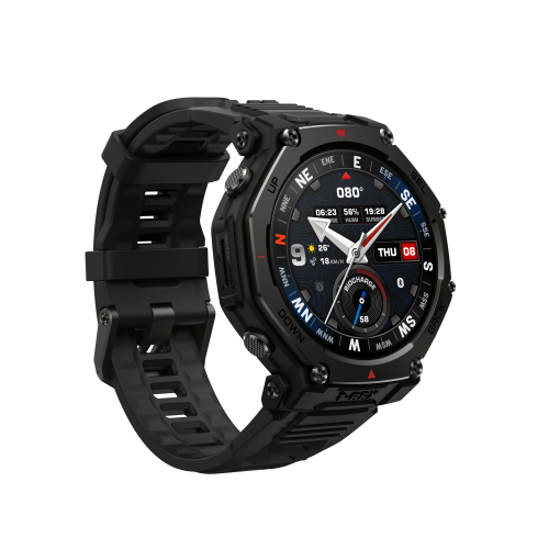 Amazfit T-REX 3 PRO Reloj Inteligente Negro Pantalla AMOLED Táctil GPS 1.5" Resistente al Agua 10 ATM 27 Días Batería