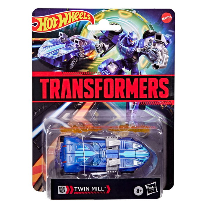 Hasbro Hot Wheels x Transformers Twin Mill Azul 12,5 cm