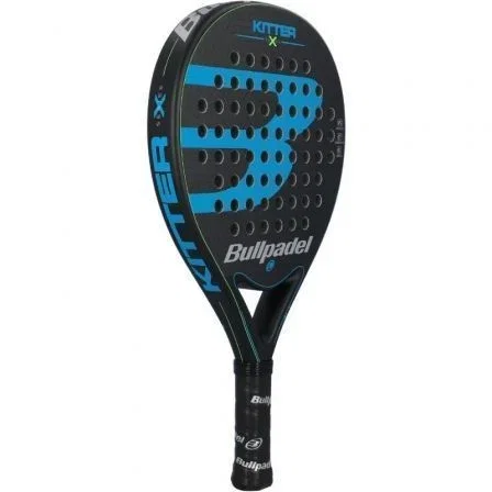Bullpadel Pala de Padel Kitter X Blue, pala de control para jugador intermedio, forma lágrima, color azul