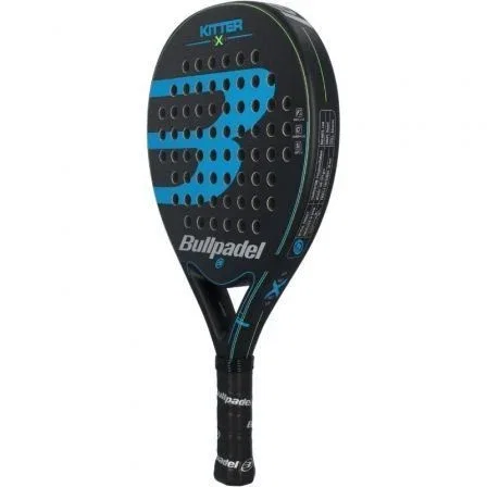 Bullpadel Pala de Padel Kitter X Blue, pala de control para jugador intermedio, forma lágrima, color azul
