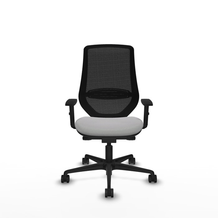 PIQUERAS Y CRESPO Silla de oficina Mardos Gris claro/Negro con mecanismo Sincro/Traslack
