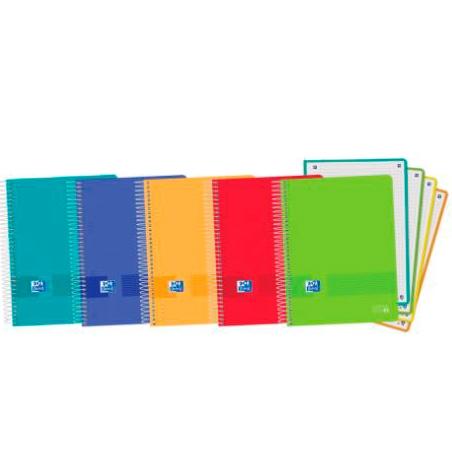 Oxford Cuaderno Live&Go Europeanbook 4 Microperforado 120H A5+ 5x5 T-Plástico C-Surtidos Vivos (Set de 5) (Set de 5) Oxford Cuaderno Live&Go Europeanbook 4 Microperforado 120H A5+ 5x5 T-Plástico C-Surtidos Vivos (Set de 5) (Set de 5)