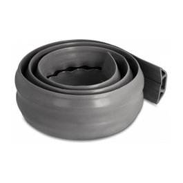 DeLOCK Canaleta de cableado de PVC flexible 70 x 13 mm, 1,5 m, Gris