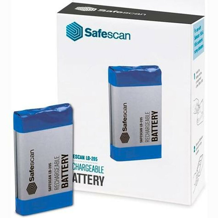 Safescan LB-205 Batería Recargable para Contadoras de Dinero 6165, 6175 y 6185 Safescan LB-205 Batería Recargable para Contadoras de Dinero 6165, 6175 y 6185