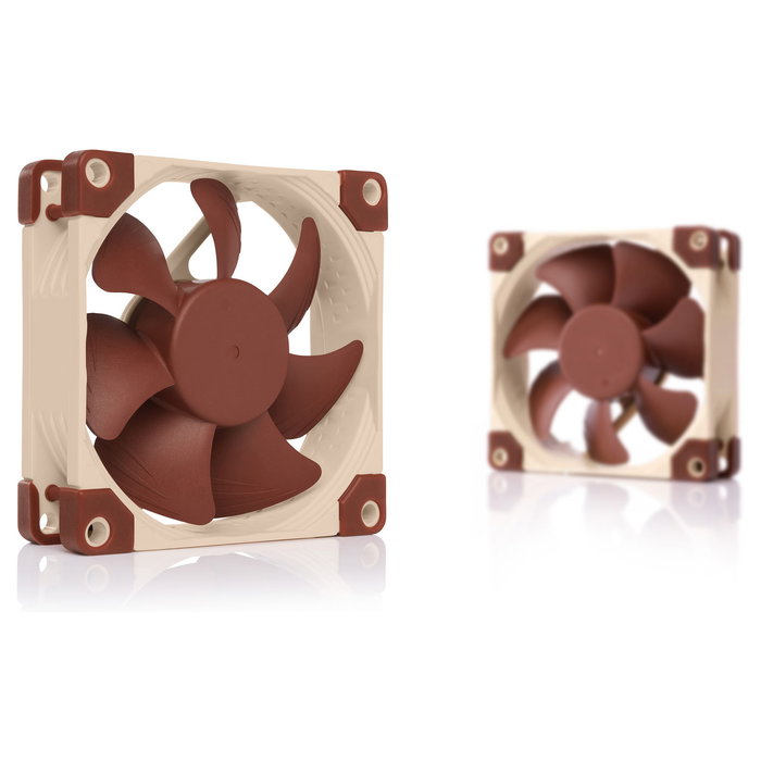 Noctua Ventilador NF-A8 PWM de 80 mm, 8 cm, 55,5 m³/h, 2200 RPM, 13,8-17,7 dB, 4-Pines, Beige/Marrón, para PC