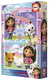 EDUCA BORRAS Puzzle 2x50 Piezas Madera Gabby's Dollhouse