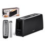 Argon Tostadora Simple Larga Negro Mate 900W