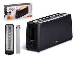 Argon Tostadora Simple Larga Negro Mate 900W 38 x 17 x 11 cm (Set de 6)