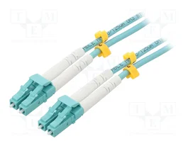 GOOBAY Cable de conexión de fibra óptica OM3 Duplex LC/UPC 0,5m