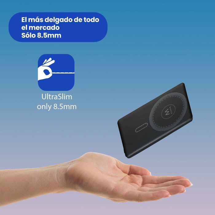 EWENT Power Bank UltraSlim MagSafe® 5000mAh PD 22.5W Negro