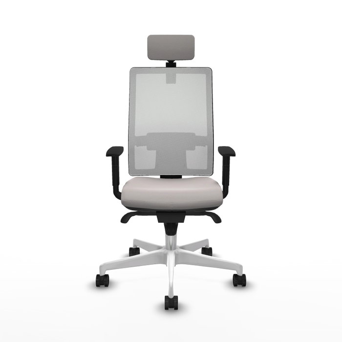 PIQUERAS Y CRESPO Silla de oficina Horna Blanca con mecanismo Sincro PIQUERAS Y CRESPO Silla de oficina Horna Blanca con mecanismo Sincro