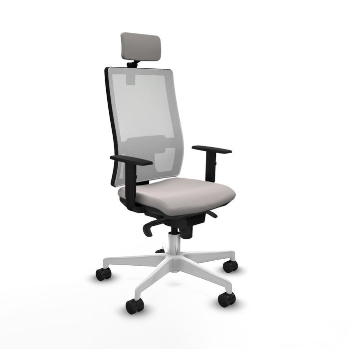 PIQUERAS Y CRESPO Silla de oficina Horna Blanca con mecanismo Sincro PIQUERAS Y CRESPO Silla de oficina Horna Blanca con mecanismo Sincro