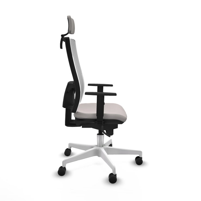 PIQUERAS Y CRESPO Silla de oficina Horna Blanca con mecanismo Sincro PIQUERAS Y CRESPO Silla de oficina Horna Blanca con mecanismo Sincro