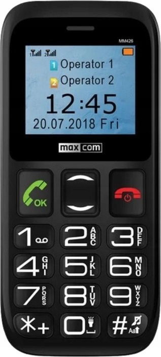 Maxcom MM 426 SE Teléfono Móvil Básico Candybar Negro Pantalla 1.77 Pulgadas 600 mAh