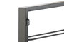 DKD Home Decor Botellero de Metal Negro para Pared con 8 Estanterías
