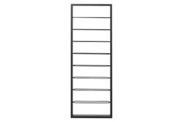 DKD Home Decor Botellero de Metal Negro para Pared con 8 Estanterías