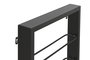 DKD Home Decor Botellero de Metal Negro para Pared con 8 Estanterías