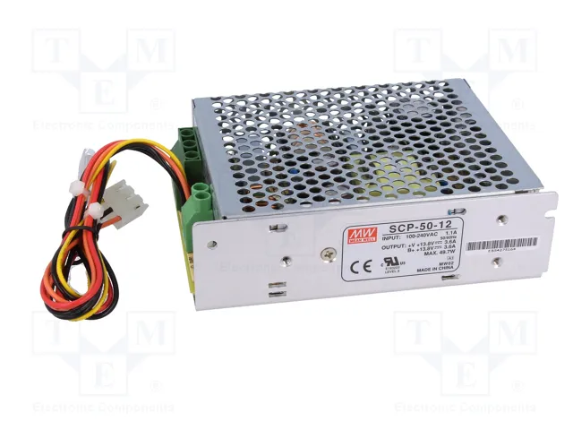MEAN WELL SCP-50-12 Alimentador Buffer 49,7W 13,8VDC MEAN WELL SCP-50-12 Alimentador Buffer 49,7W 13,8VDC