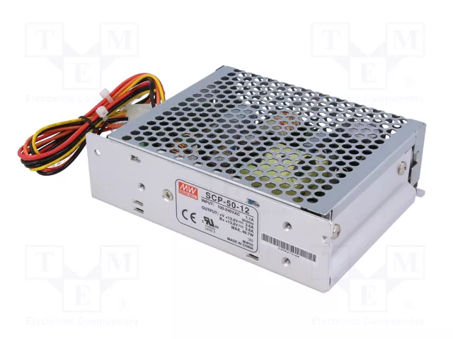 MEAN WELL SCP-50-12 Alimentador Buffer 49,7W 13,8VDC MEAN WELL SCP-50-12 Alimentador Buffer 49,7W 13,8VDC