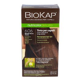 BIOKAP Tinte Rubio Oscuro Habana 6.06 140Ml Delicato Nutre y Repara Cabello