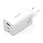 Aisens ASCH-100W3P051-W Cargador GaN 100W con 2 Puertos USB-C PD3.0/QC4.0/QC5.0 y 1 Puerto USB-A QC3.0 para Carga Rápida de Laptops y Móviles - Blanco