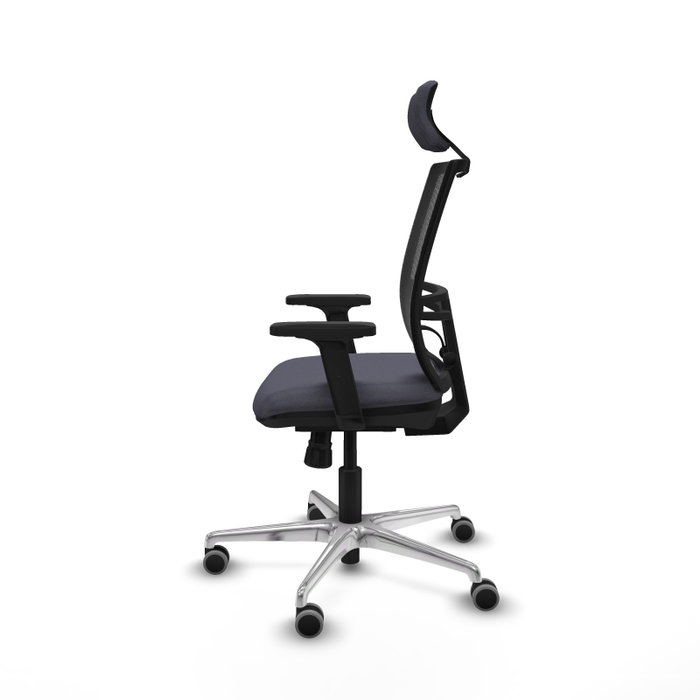 PIQUERAS Y CRESPO Silla de oficina Yunquera con mecanismo Sincro, Gris oscuro y Negro PIQUERAS Y CRESPO Silla de oficina Yunquera con mecanismo Sincro, Gris oscuro y Negro