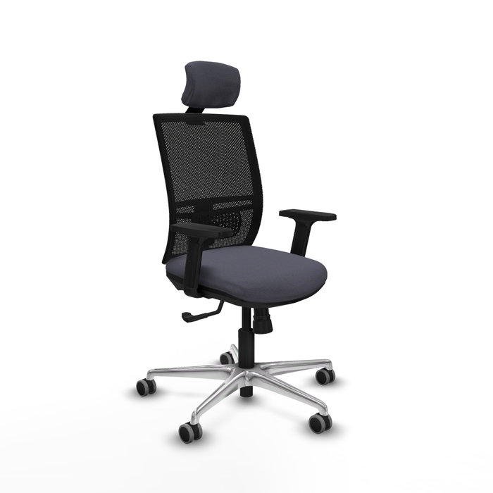PIQUERAS Y CRESPO Silla de oficina Yunquera con mecanismo Sincro, Gris oscuro y Negro PIQUERAS Y CRESPO Silla de oficina Yunquera con mecanismo Sincro, Gris oscuro y Negro