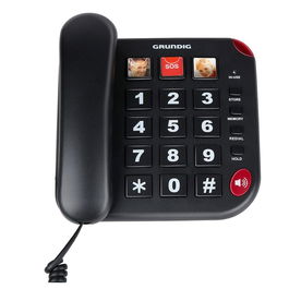 Grundig Teléfono Senior con Manos Libres y Registro de Contactos de Emergencia