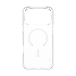 Care Samba Case para iPhone 17 Pro Max y 18 Pro Max, Transparente/Blanco con MagSafe