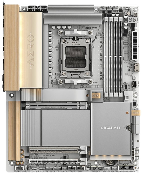 Gigabyte X870E AERO X3D WOOD Gigabyte X870E AERO X3D WOOD