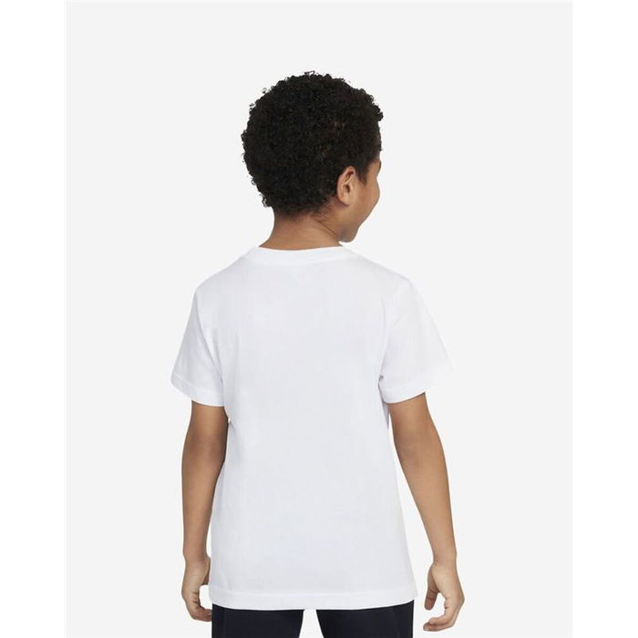 Camiseta de Manga Corta Infantil Nike Nkb Music Boxy Pals Ss Tee Blanco Camiseta de Manga Corta Infantil Nike Nkb Music Boxy Pals Ss Tee Blanco