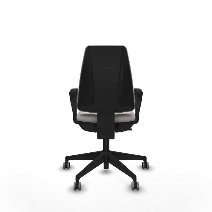 PIQUERAS Y CRESPO Silla de oficina Elche Blanca con brazos fijos