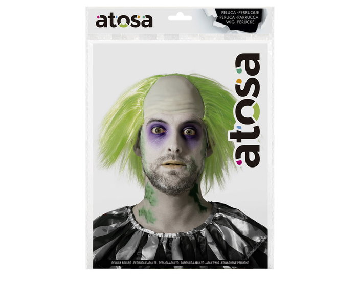 Peluca Verde Despeinada 130 gr, Accesorio, Halloween, 2025