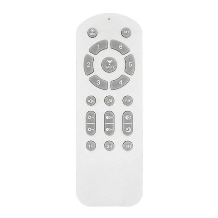 Cristalrecord Moss Mini Ventilador de techo LED con aspas retráctiles, Níquel