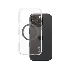 Care CARE by PanzerGlass Flagship Case Urban Combat Transparente / Negro MagSafe para iPhone 16 Pro