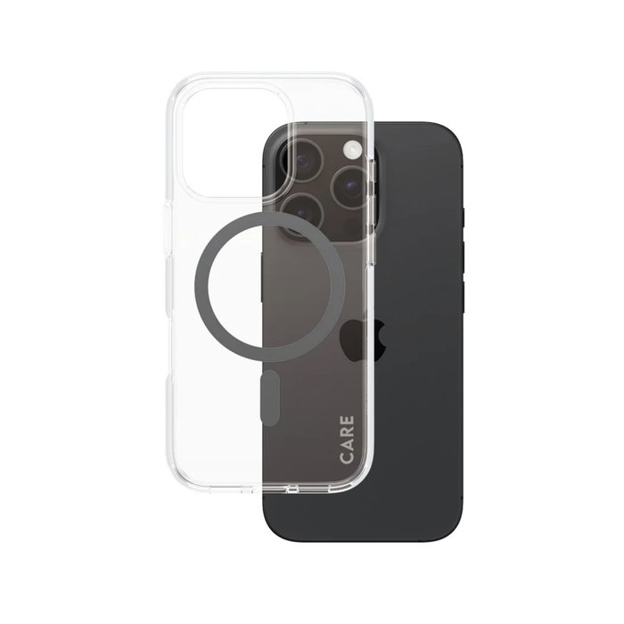 Care CARE by PanzerGlass Flagship Case Urban Combat Transparente / Negro MagSafe para iPhone 16 Pro Care CARE by PanzerGlass Flagship Case Urban Combat Transparente / Negro MagSafe para iPhone 16 Pro