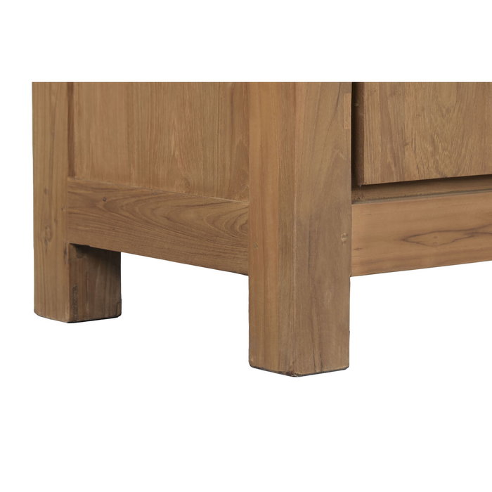 Vitrina Home ESPRIT Cristal madera de teca 160 X 45 X 210 CM