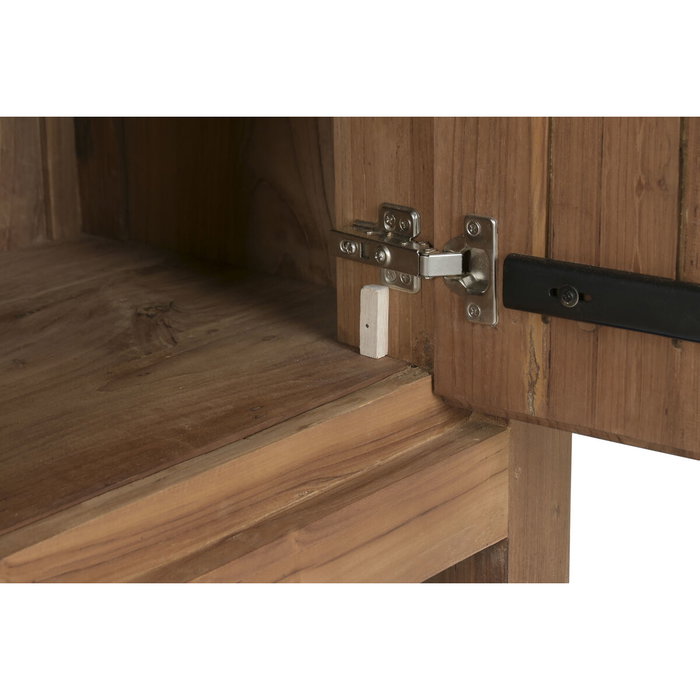 Vitrina Home ESPRIT Cristal madera de teca 160 X 45 X 210 CM