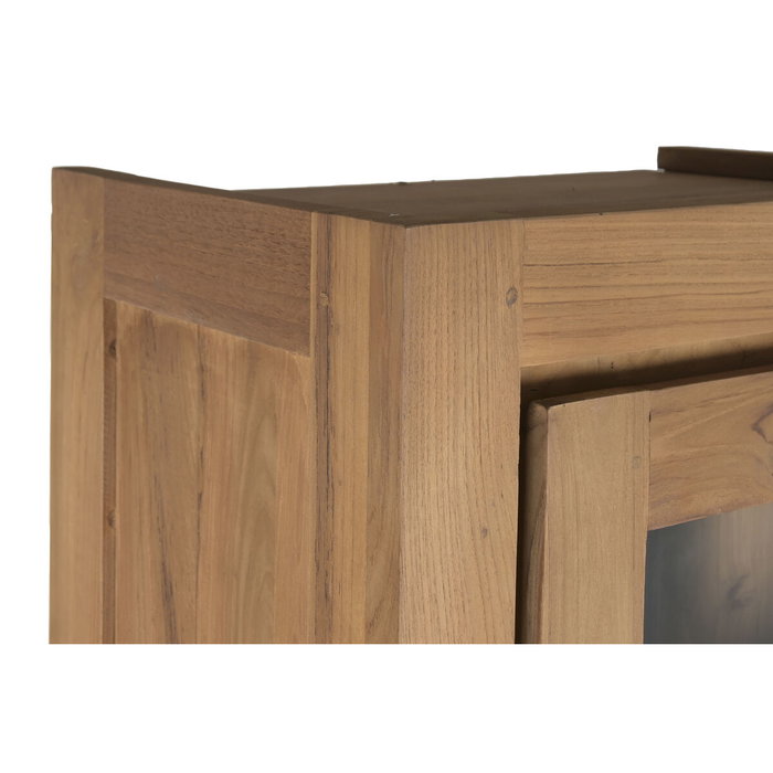 Vitrina Home ESPRIT Cristal madera de teca 160 X 45 X 210 CM