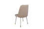 Hanah Home Hugo-407 V4 Juego de 4 Sillas de Comedor Salón Terciopelo Metal Madera Carpe Crema Blanco Dorado Elegante 50x90x49cm
